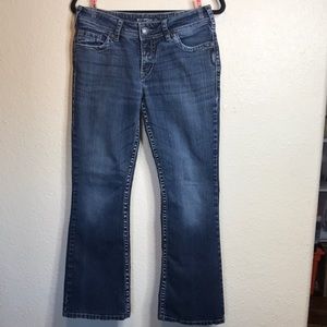 Silver Women’s Embellished Suki Surplus Jeans. Good Condition. Size W30/ L30.